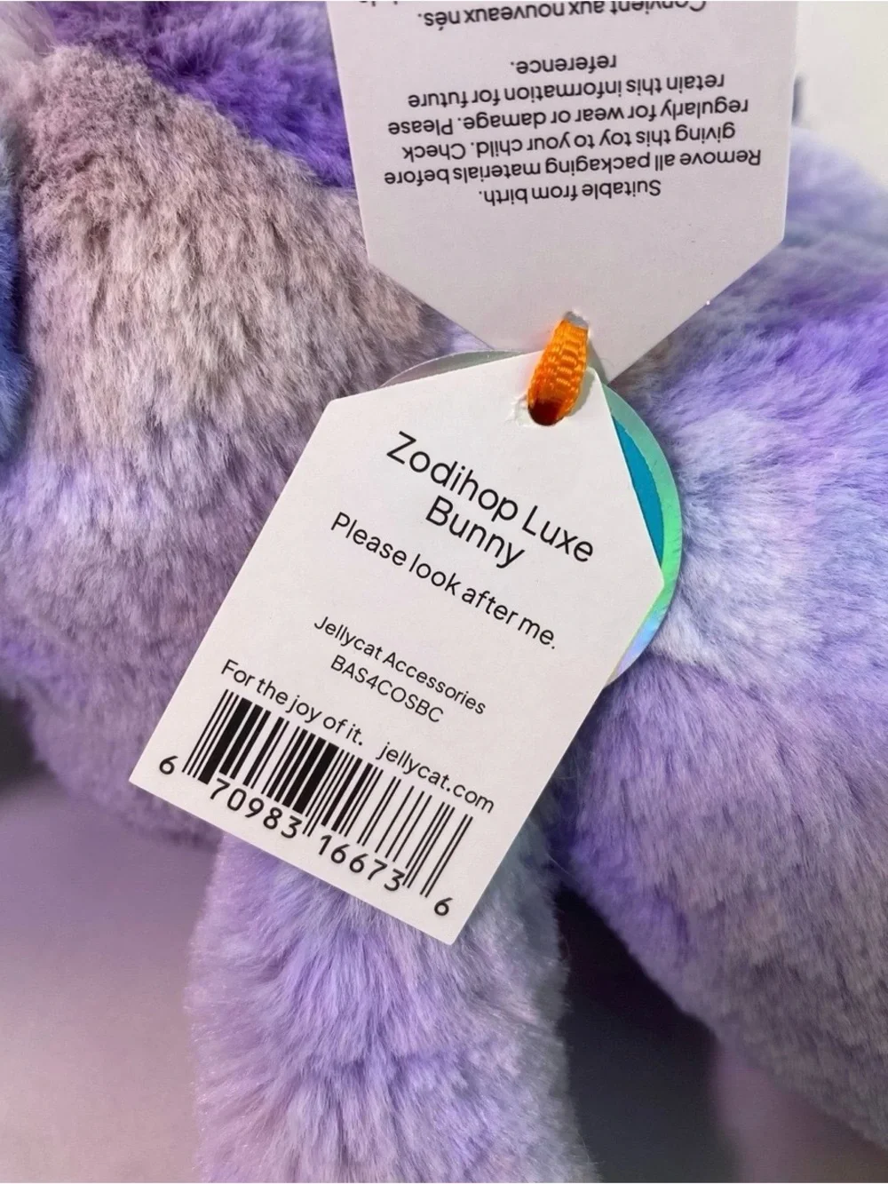 Jellycat Zodihop Luxe Bunny Korea Exclusive